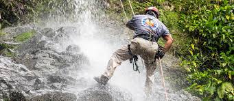 Angel Falls rappelling